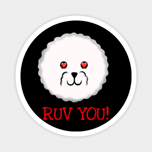 Love You! Bichon Frise Magnet